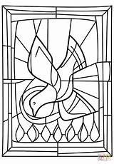 Pentecost Kirchenfenster School Ausmalen Supercoloring Stained Geist Heiliger Albanysinsanity Pfingsten Catholic Nsumckids sketch template