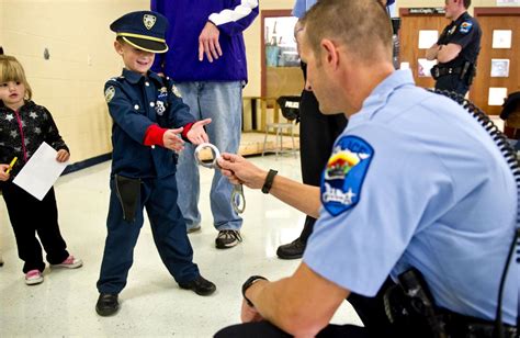 annual winona police department cops  kids event connects officers