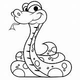 Reptiles Kids Coloring Cliparts Pages Snake Number Attribution Forget Link Don Cute sketch template