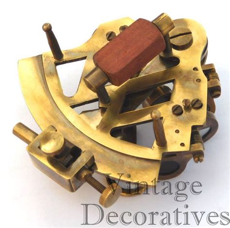 antique brass sextant marine design nautical working sextant