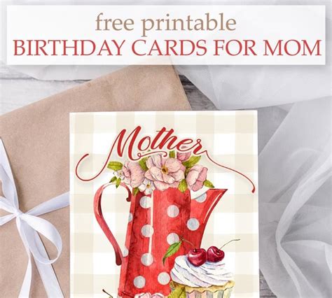 printable birthday cards  mom print pretty cards