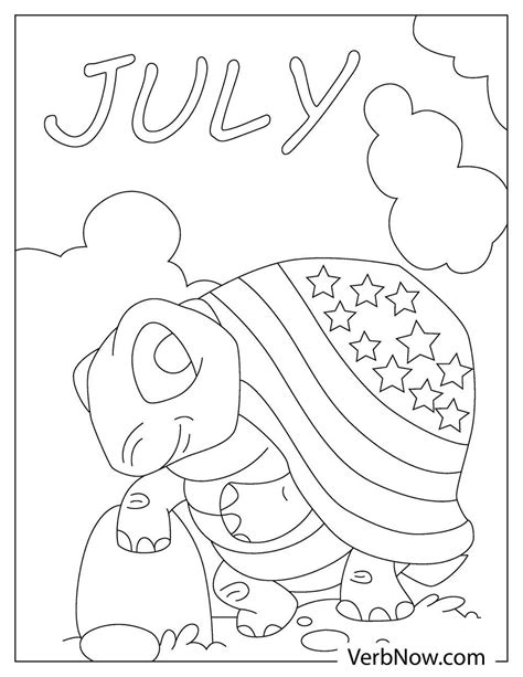 july coloring pages book   printable  verbnow