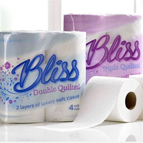Bliss Quilted Luxury Toilet Tissue Roll 10 X 4 Pack Free And Premium
