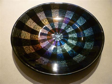 Hand Made Fused Glass Bowl 18 By The Last Unicorn Stained Glass