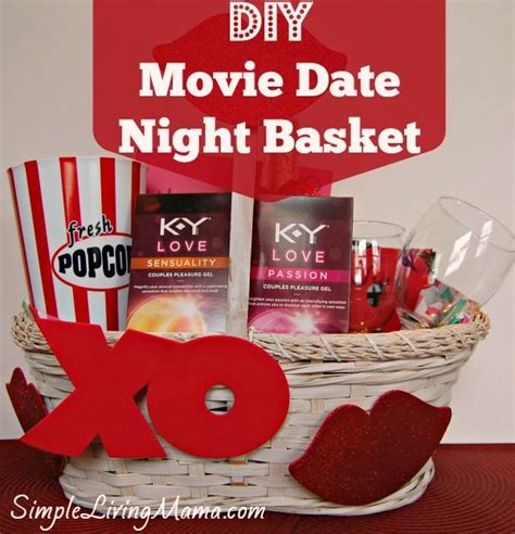 diy movie date night basket for your valentine put a pin on it date night basket date