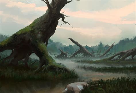 Swamp By László Szabados In 2020 Landscape Paintings Environment