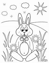 Paashaas Coelhos Coelho Bunnies Colorear Conejo Kleurplaat Pasen Kleurplaten Rabbits Desenho Sitzen Feld Einem Afdrukken Lapin Dicas Confira Coloris Algumas sketch template