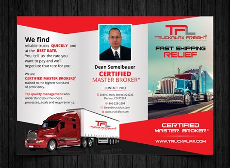modern professional truckline operation flyer design  wl freight