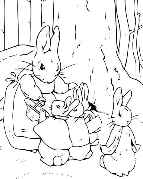 peter rabbit coloring pages    print