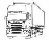 Camion Scania Dessiner Toutdegorgement sketch template