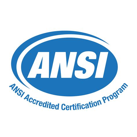 ansi accredited certification program logo png transparent svg vector