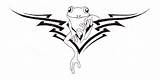 Frogs Tribal Tattoo Tattoos Clip Designs sketch template