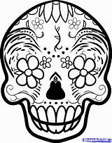 Coloring Pages Dead Skull Dia Muertos Los Sugar Para Caveiras Desenhos Desenhar Skeleton Popular Draw Pasta Escolha Coloringhome sketch template