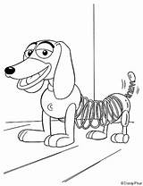 Toy Story Coloring Pages Slinky Dog Andy sketch template
