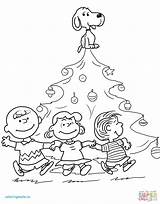 Coloring Charlie Brown Pages Christmas Snoopy Printable Peanuts Tree Color Characters Pumpkin Print Great Linus Kids Drawing Sheets Easter Gang sketch template