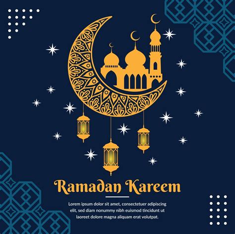 ramadan kareem greeting banner template  vector art  vecteezy