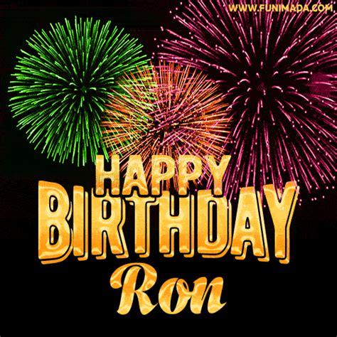 Wishing You A Happy Birthday Ron Best Fireworks