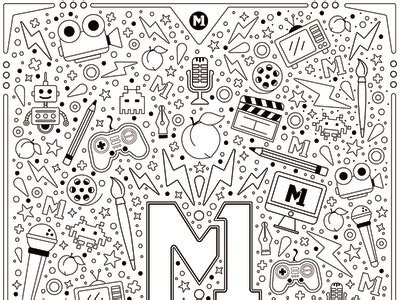 artist coloring book page  jason ratner dribbble