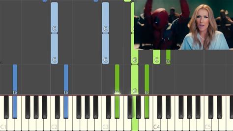 Ashes Céline Dion Synthesia Piano Part Deadpool 2 Youtube