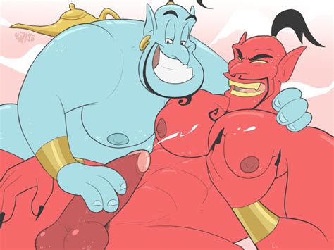 Rule 34 Aladdin Disney Djinn Duo Gay Genie Aladdin Idrewthis Jafar
