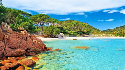 Palombaggia Beach In Corsica Island In France 4k Uhd