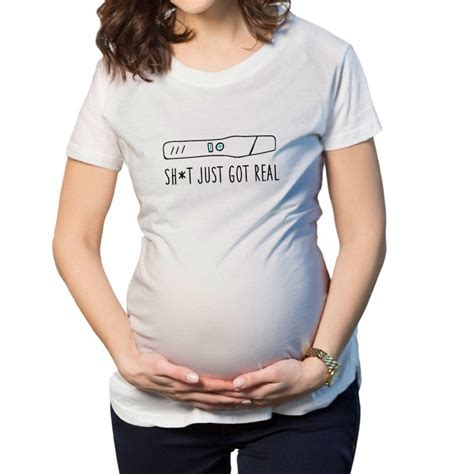 casual print funny maternity pregnant t shirts women cotton cute