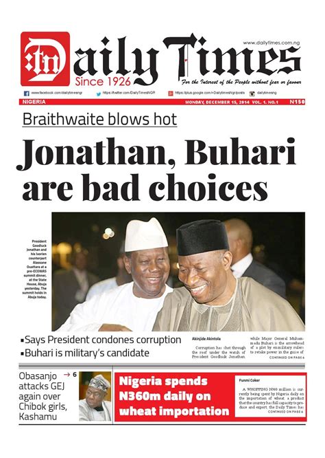 daily times newspaper  daily times  nigeria issuu