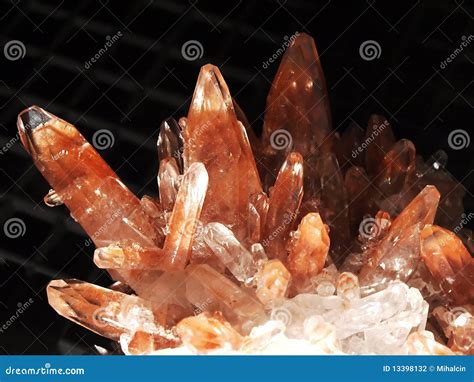 red crystal stock photo image  facet hard exhibition