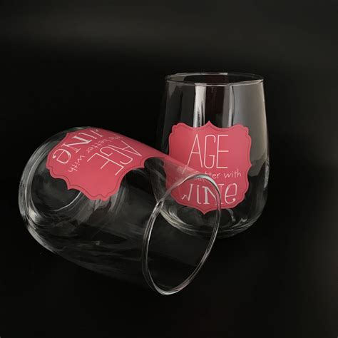 personalized stemless wine glasses oz ml  glassware specialist