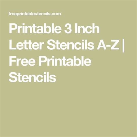 printable   letter stencils    printable stencils letter
