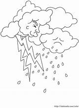 Coloring Storm Rain Pages Cloud Lightning Weather Clouds Color Drawing Cartoon Stratus Printable Getdrawings Getcolorings Clip Designlooter Stormtrooper Comments Drawings sketch template