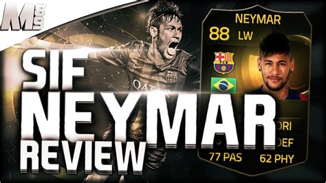 fifa  ut sif neymar fifa  ultimate team  inform player review  game stats youtube