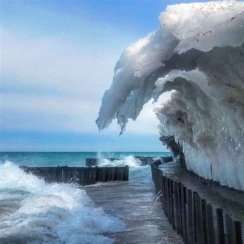 pure michigan on instagram “water vs ice we love this