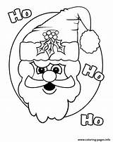 Coloring Santa Ho Claus Pages Christmas Kids Printable Fun Kerstman Kleurplaatjes sketch template