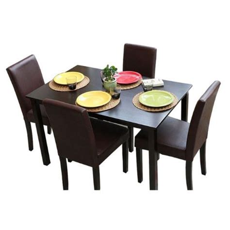 buy  brown  person dining table set   decorhubng