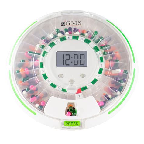 gms  day automatic pill dispenser reminder     alarms