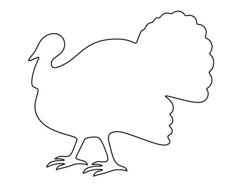 printable turkey stencil
