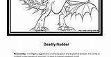 Nadder Deadly sketch template