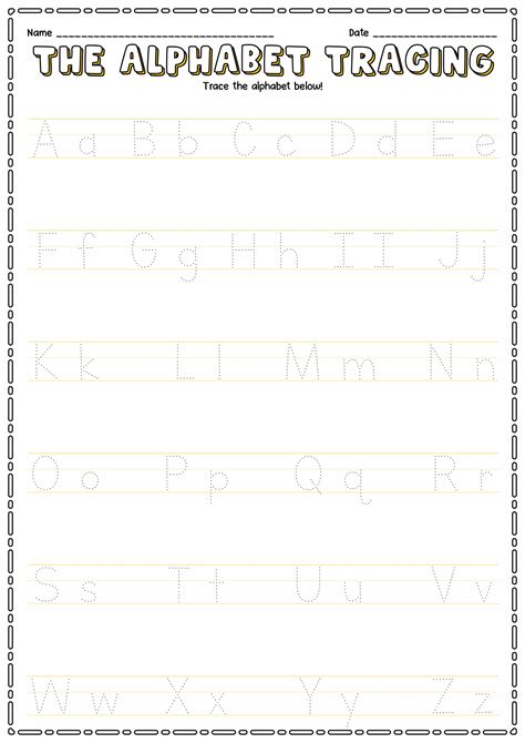 kindergarten handwriting worksheets hand writing worksheet template