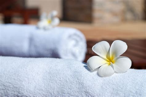 leelawadee flower  spa stock image image  towel
