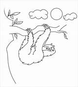 Sloth Sloths Leniwiec Colouring Coloringbay Drzewie Kolorowanka Druku Momjunction Bonito Filho Rinoceronte Drukowanka Wydrukuj Malowankę sketch template