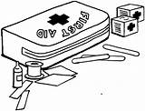 Kit Aid First Drawing Sketch Coloring Pages Emergency Health Drum Kids Responders Paintingvalley Public Nurse Bandaids Kits Getdrawings Template sketch template