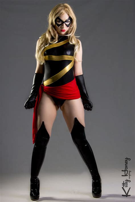 Ms Marvel Carol Danvers Sexy Cosplay Costume