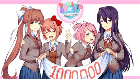 Doki Doki Literature Club Hits 1 Million Downloads Adventure
