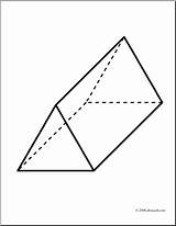 Prism Triangular Clipart Clip Solids Cliparts Solid 3d Pyramid Rectangular Library Coloring Pages Clipground Square Shape sketch template