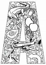 Letter Coloring Pages Printable Getcolorings sketch template