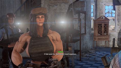 fallout  muscle girl mod part  tactical vest  physics youtube