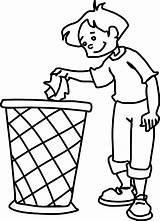 Dustbin Use Clipart Cliparts Clip Garbage Coloring Draw Pages Cartoon School Board Boy Boys Water Choose Earth sketch template