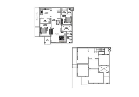 architectural home plans  dwg file cadbull