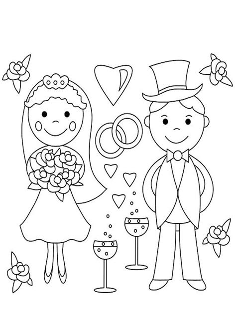 wedding coloring pages  printable